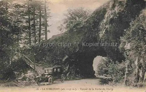 AK / Ansichtskarte  La Schlucht 1150m Gerardmer 88 Vosges Tunnel de la Roche du Diable