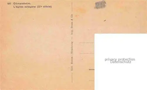 AK / Ansichtskarte  Ottmarsheim Mulhouse Alsace 68 Haut-Rhin Eglise octogone
