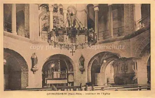 AK / Ansichtskarte  Ottmarsheim Mulhouse Alsace 68 Haut-Rhin Interieur de l'Eglise
