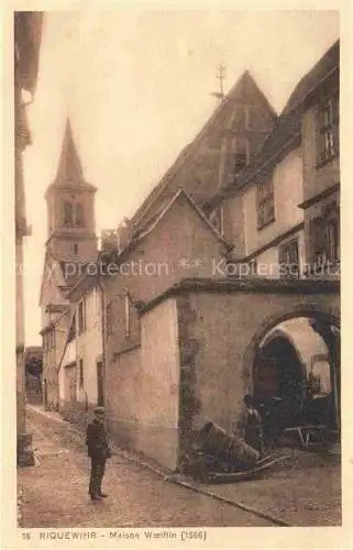 AK / Ansichtskarte  Riquewihr Ribeauville 68 Haut Rhin Maison Woelflin