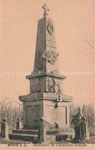 AK / Ansichtskarte  Woerth-sur-Sauer Woerth Sauer 67 Alsace Monument de Cuirassiers francais