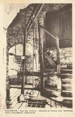 AK / Ansichtskarte  Riquewihr Ribeauville 68 Haut Rhin Tour des Voleurs Chambre de Torture avec l'estrapade