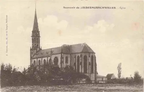 AK / Ansichtskarte  Niedermorschwihr Niedermorschwiller Ribeauville 68 Haut-Rhin Eglise