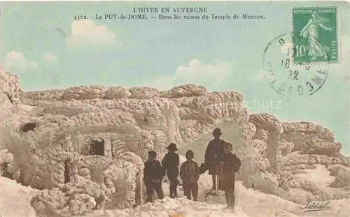 AK / Ansichtskarte  Le Puy de Dome 63 Montagne Dans les ruines du Temple de Mercure