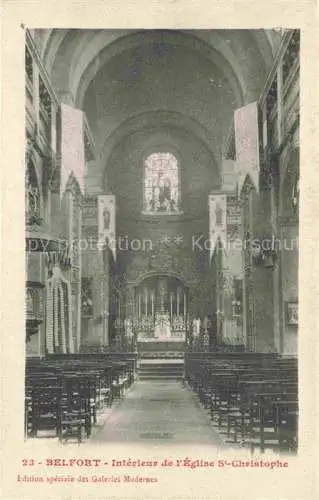 AK / Ansichtskarte  BELFORT 90 Interieur de l'Eglise St Christophe