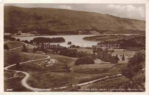 AK / Ansichtskarte  Aberfoyle Scotland UK Loch Ard from above Couligarten