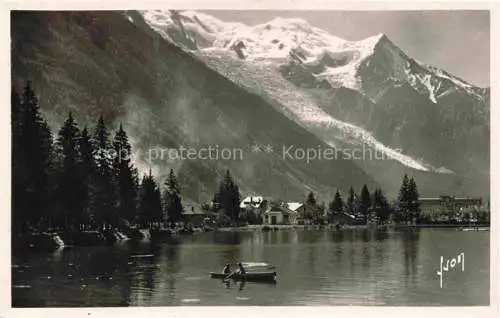 AK / Ansichtskarte CHAMONIX_74_Haute Savoie Le lac Mont Blanc Dome et l Aiguille du Goûter 