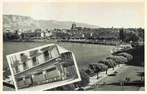 AK / Ansichtskarte GENEVE_Genf_GE Vue panoramaique Le Crocodile Geneve Restaurant Brasserie 