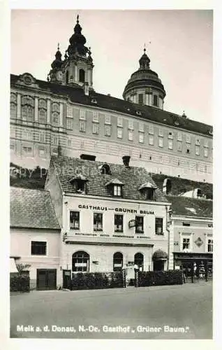 AK / Ansichtskarte  Melk Donau Niederoesterreich AT Gasthaus zum Gruenen Baum