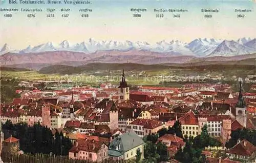 AK / Ansichtskarte Biel_Bienne_BE Panorama 