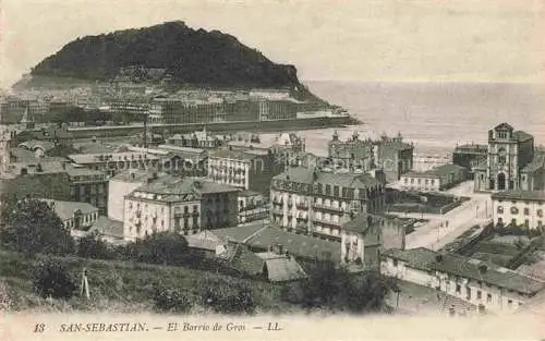 AK / Ansichtskarte  SAN SEBASTIAN  DONOSTIA Saint-Sebastien Pais Vasco ES El Barrio de Gros