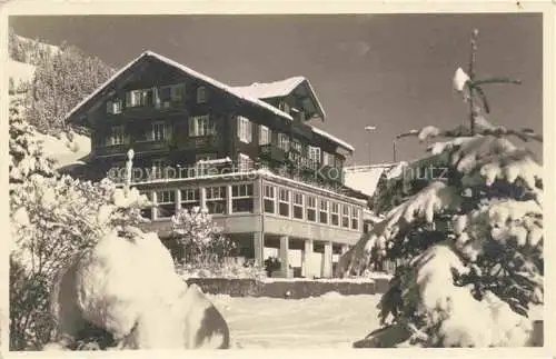 AK / Ansichtskarte Adelboden_BE Hotel Alpenrose Winterlandschaft 