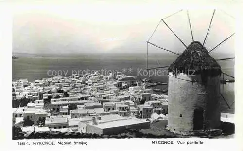 AK / Ansichtskarte  Myconos Mykonos Micono Greece Panorama Windmuehle