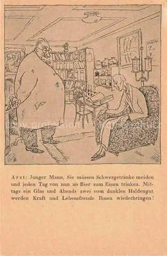 AK / Ansichtskarte WINTERTHUR__ZH Haldengut Bier Karikaturen Kuenstlerkarte 