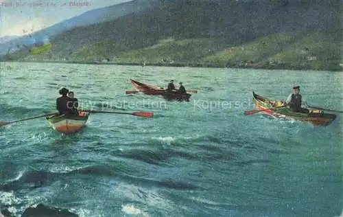 AK / Ansichtskarte Bielersee_Lac_de_Bienne_BE Rudern auf dem See 