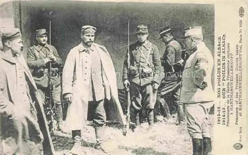 AK / Ansichtskarte Hartmannsweiler_Hartmannswiller_Guebwiller_68_Haut Rhin Grande Guerre 1914 15 Prisonniers de la Garde Prussienne 