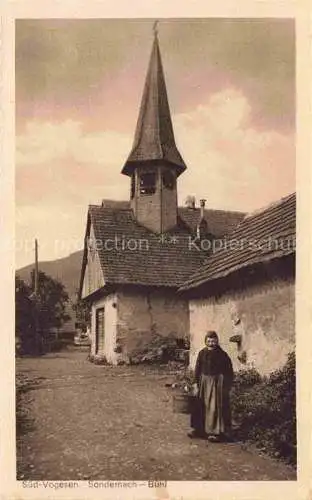 AK / Ansichtskarte Buehl_Sondernach_Colmar_68_Haut Rhin Dorfpartie mit Kirche 