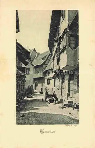 AK / Ansichtskarte Eguisheim_Egisheim_68_Haut_Rhin Ortspartie 