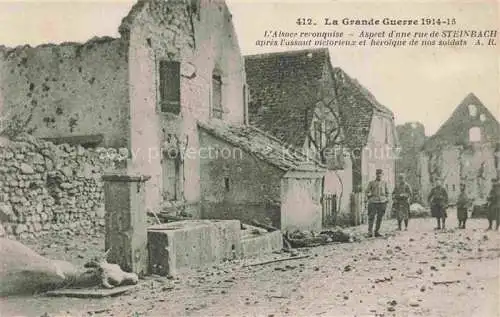 AK / Ansichtskarte Steinbach_68_Haut Rhin Grande Guerre 1914 15 maisons bombardees Truemmer 1. Weltkrieg 