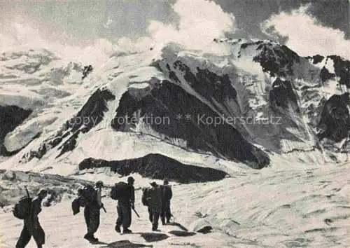 AK / Ansichtskarte  Altai-Mountains Altai-Gebirge Mongolia Glacier Uen-Sou Bergsteiger