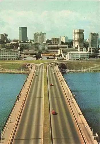 AK / Ansichtskarte  Abidjan Cote d Ivoire Elfenbeinkueste Pont Général de Gaulle et la ville