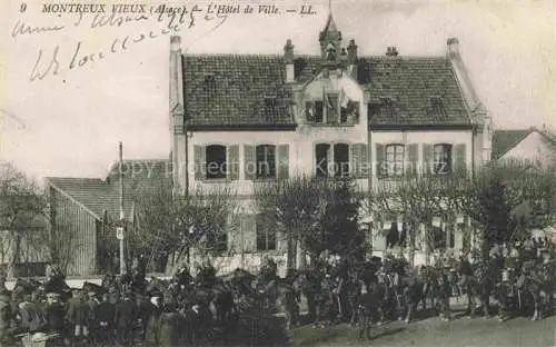 AK / Ansichtskarte Montreux Vieux_Altkirch_68_Haut Rhin Hotel de Ville Soldaten zu Pferd 