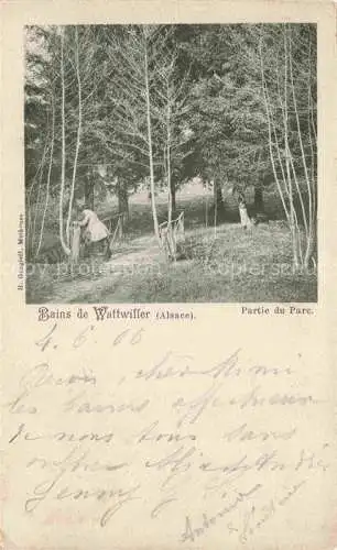 AK / Ansichtskarte Wattwiller_Wattweiler_68_Alsace Partie du parc 