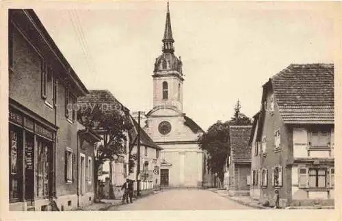 AK / Ansichtskarte Sierentz_Sierenz_68_Haut Rhin Vue vers l eglise 