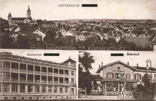 AK / Ansichtskarte Lutterbach_Mulhouse_68_Haut Rhin Panorama Sanatorium Bahnhof 