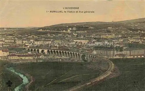 AK / Ansichtskarte Aurillac_15 Le Viaduc et Vue generale 