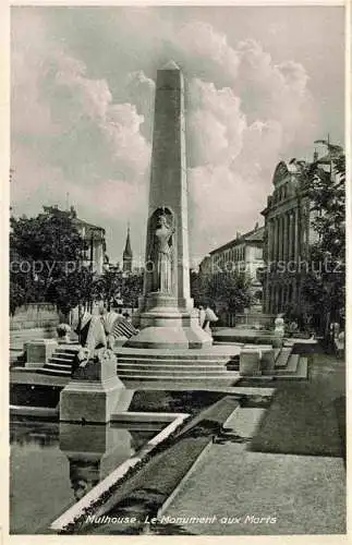 AK / Ansichtskarte MULHOUSE_Muehlhausen_68_Alsace Le Monument aux Morts 