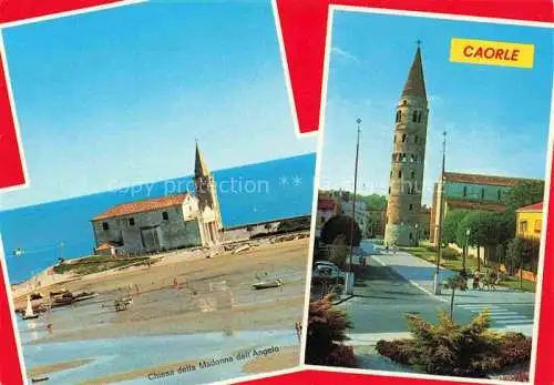 AK / Ansichtskarte  Caorle Veneto IT Chiesa della Madonna dell Angelo e il Duomo con campanile dell'XI secolo