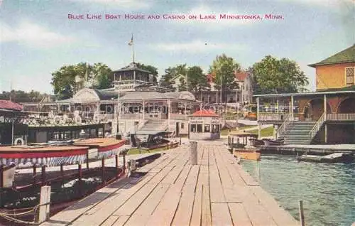 AK / Ansichtskarte  Lake Minnetonka Minnesota USA Blue Line Boat House and Casino