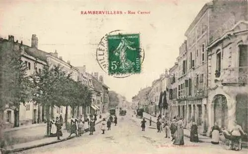 AK / Ansichtskarte Rambervillers_Epinal_88_Vosges Rue Carnot 