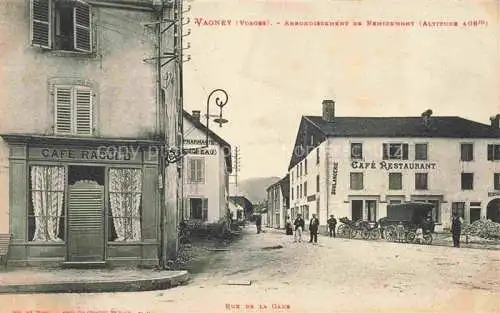 AK / Ansichtskarte Vagney_Epinal_88_Vosges Rue de la Gare Cafe Restaurant 