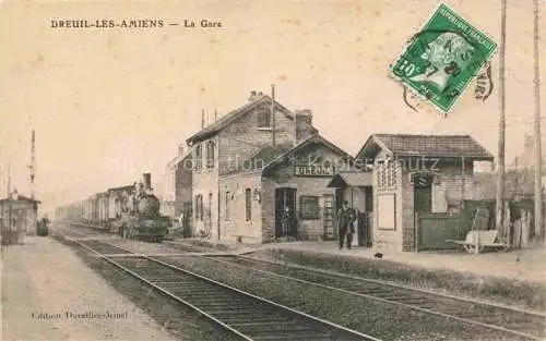 AK / Ansichtskarte Dreuil les Amiens_80_Somme La gare Bahnhof 