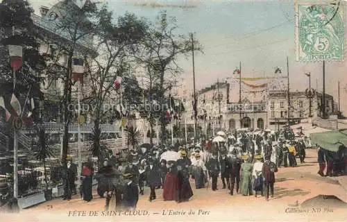 AK / Ansichtskarte Saint_Cloud_92_Hauts de Seine Fete de la ville entree du parc 