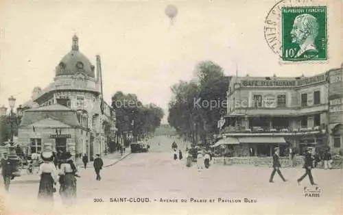 AK / Ansichtskarte Saint_Cloud_92_Hauts de Seine Avenue du Palais et Pavillon bleu 