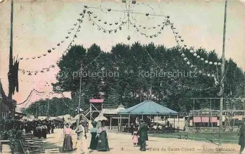 AK / Ansichtskarte Saint_Cloud_92_Hauts de Seine Fete de la ville Allee Centrale 