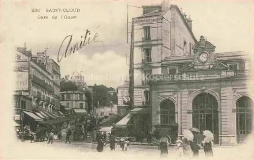 AK / Ansichtskarte Saint_Cloud_92_Hauts de Seine Gare de l Ouest 