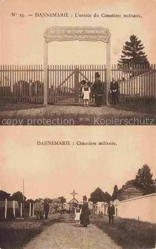 AK / Ansichtskarte DANNEMARIE__Dammerkirch_Alsace_68_Haut Rhin Entree du cimetiere militaire 