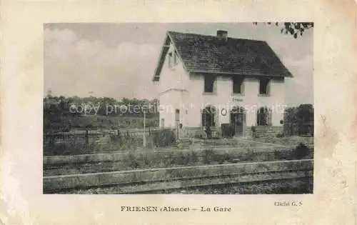 AK / Ansichtskarte Friesen_Alsace_68_Haut Rhin La gare Bahnhof 