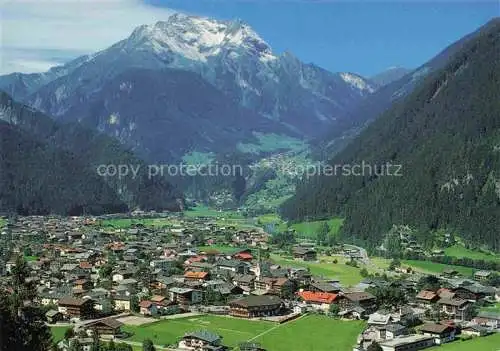 AK / Ansichtskarte  Mayrhofen  Zillertal Tirol AT Fliegeraufnahme mit Gruenberg