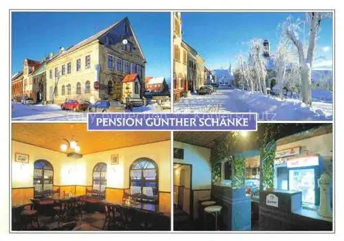 AK / Ansichtskarte  Bozi Dar Gottesgab CZ Pension Guenther Schaenke Gastraeume Winteridyll