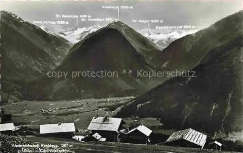 AK / Ansichtskarte  Obersulzbachtal Hohe Tauern Hohentauern Steiermark AT Alpenwirtschaft Rechtegg Panorama