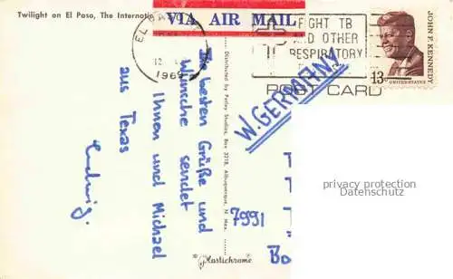 AK / Ansichtskarte  El Paso  Texas Twilight