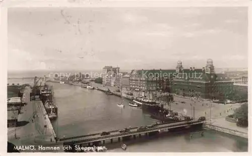 AK / Ansichtskarte  Malmoe  Sweden Hamnen och Skeppsbron