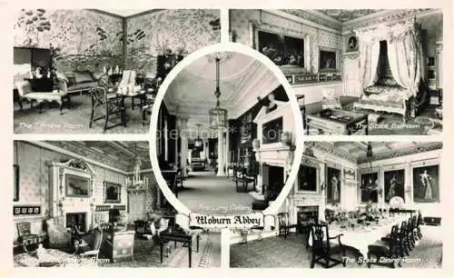 AK / Ansichtskarte  Woburn Mid Bedfordshire UK Chinese Room Dining Room The Long Gallery State Bedroom State Dining Room