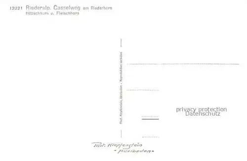 AK / Ansichtskarte Riederalp_VS Casselweg am Riederhorn Huebschhorn und Fletschhorn 