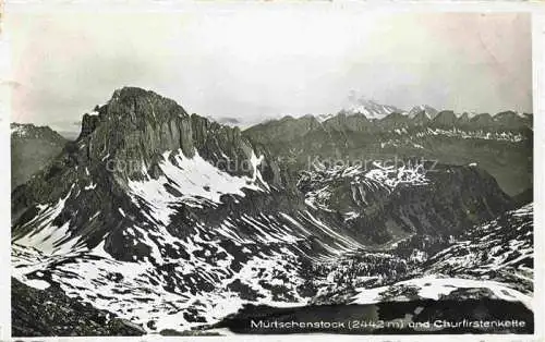 AK / Ansichtskarte Muertschenstock_2441m_Spitzmeilen_GL und Churfirstenkette 